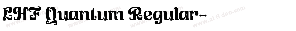 LHF Quantum Regular字体转换